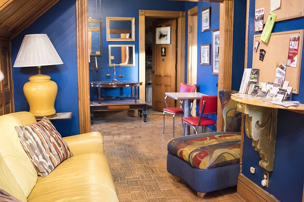staging home with color
